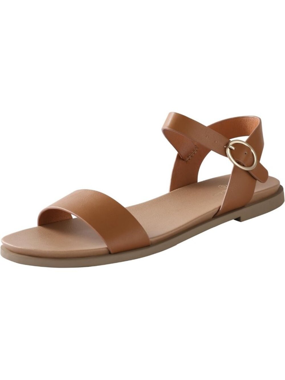 Stylish Open Toe Ankle Strap Flat Sandals for Women - Comfortable Summer Beach